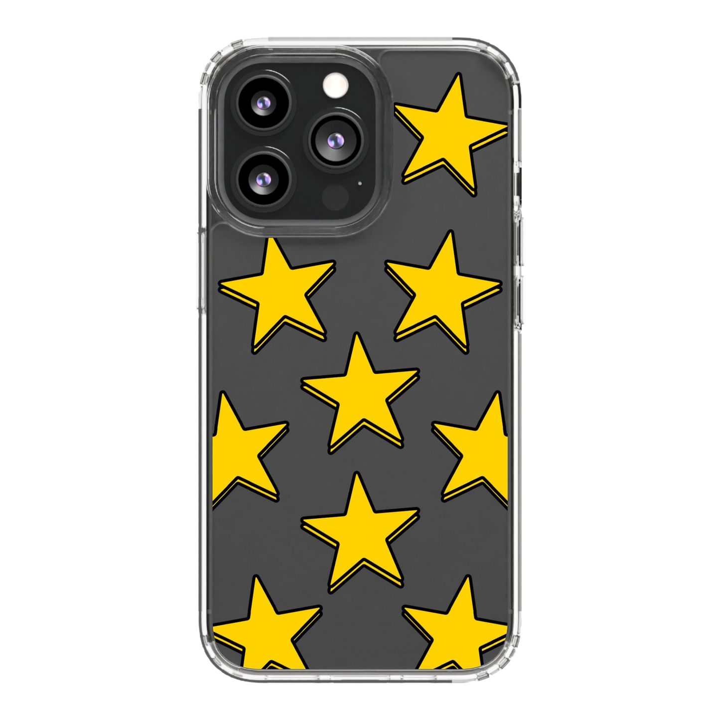 3D Stars Phone Case for iPhone (Clear Case)