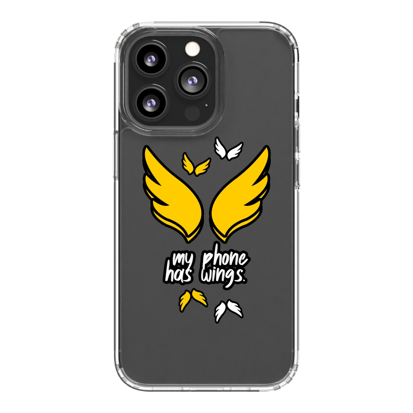 My Phone Has Wings Phone Case for iPhone (Clear Case)