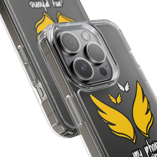 My Phone Has Wings Phone Case for iPhone (Clear Case)