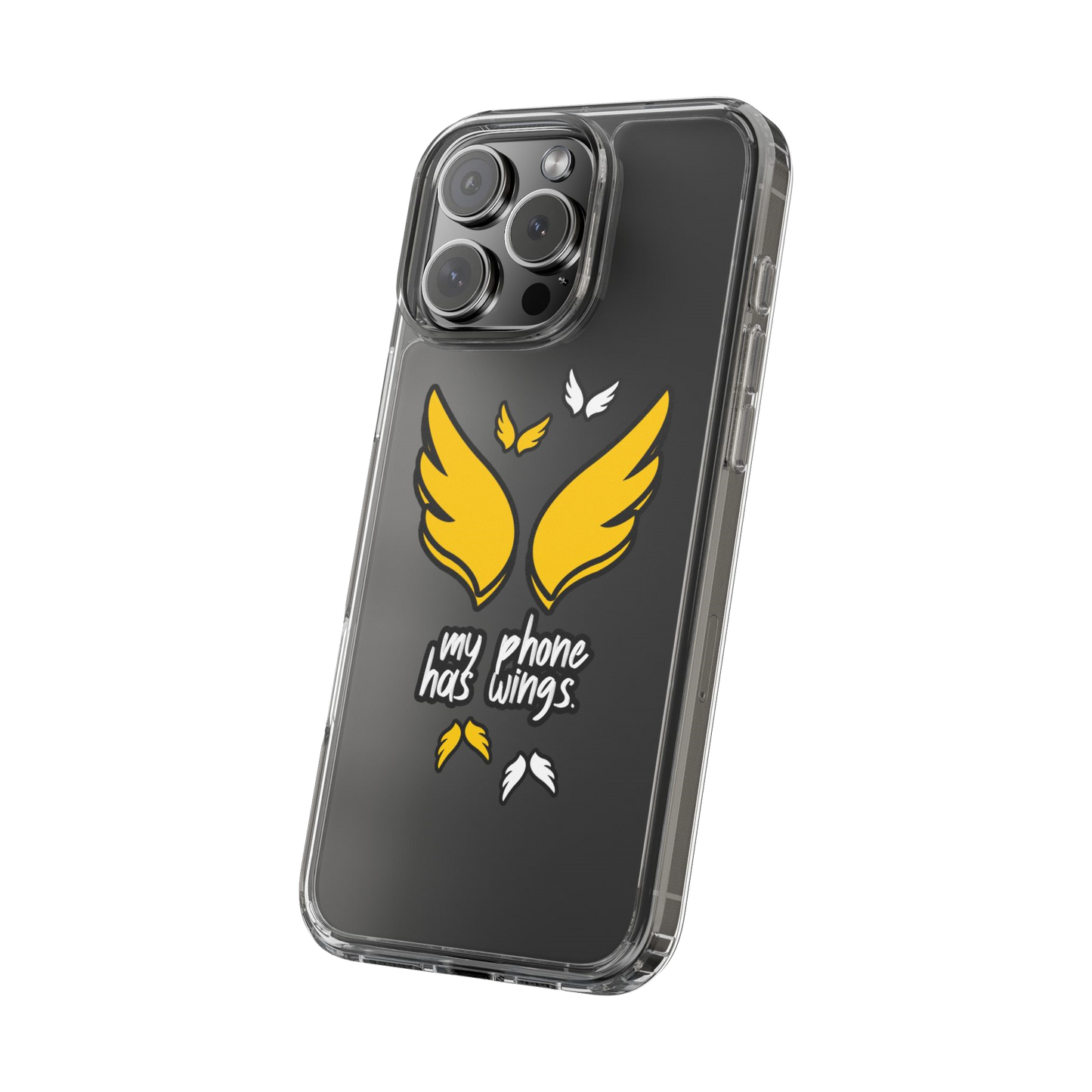 My Phone Has Wings Phone Case for iPhone (Clear Case)