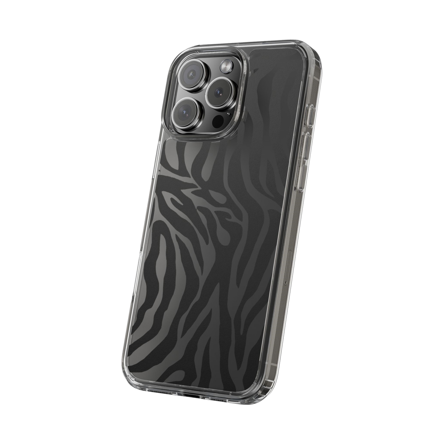 Zebra Print Phone Case for iPhone (Clear Case)