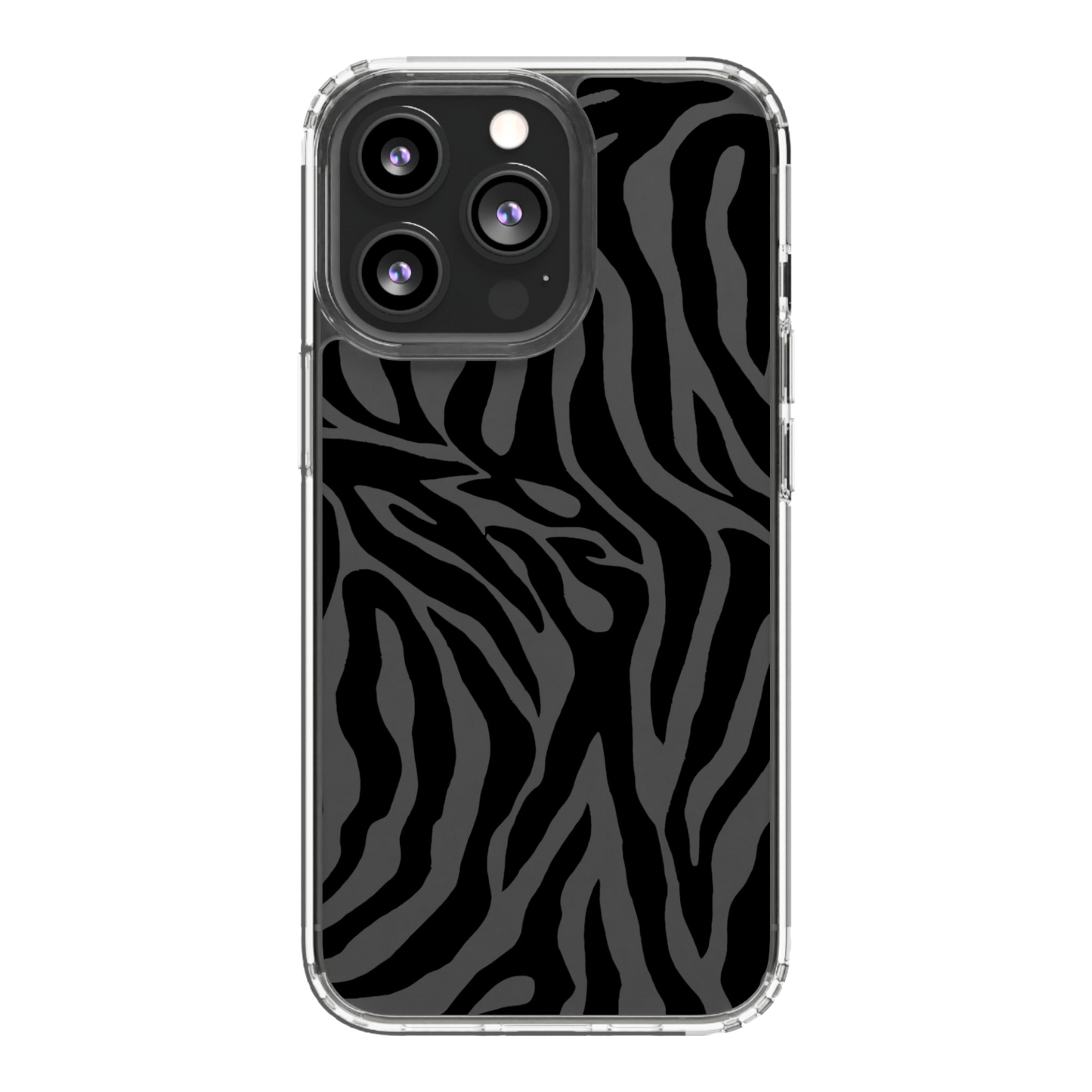 Zebra Print Phone Case for iPhone (Clear Case)