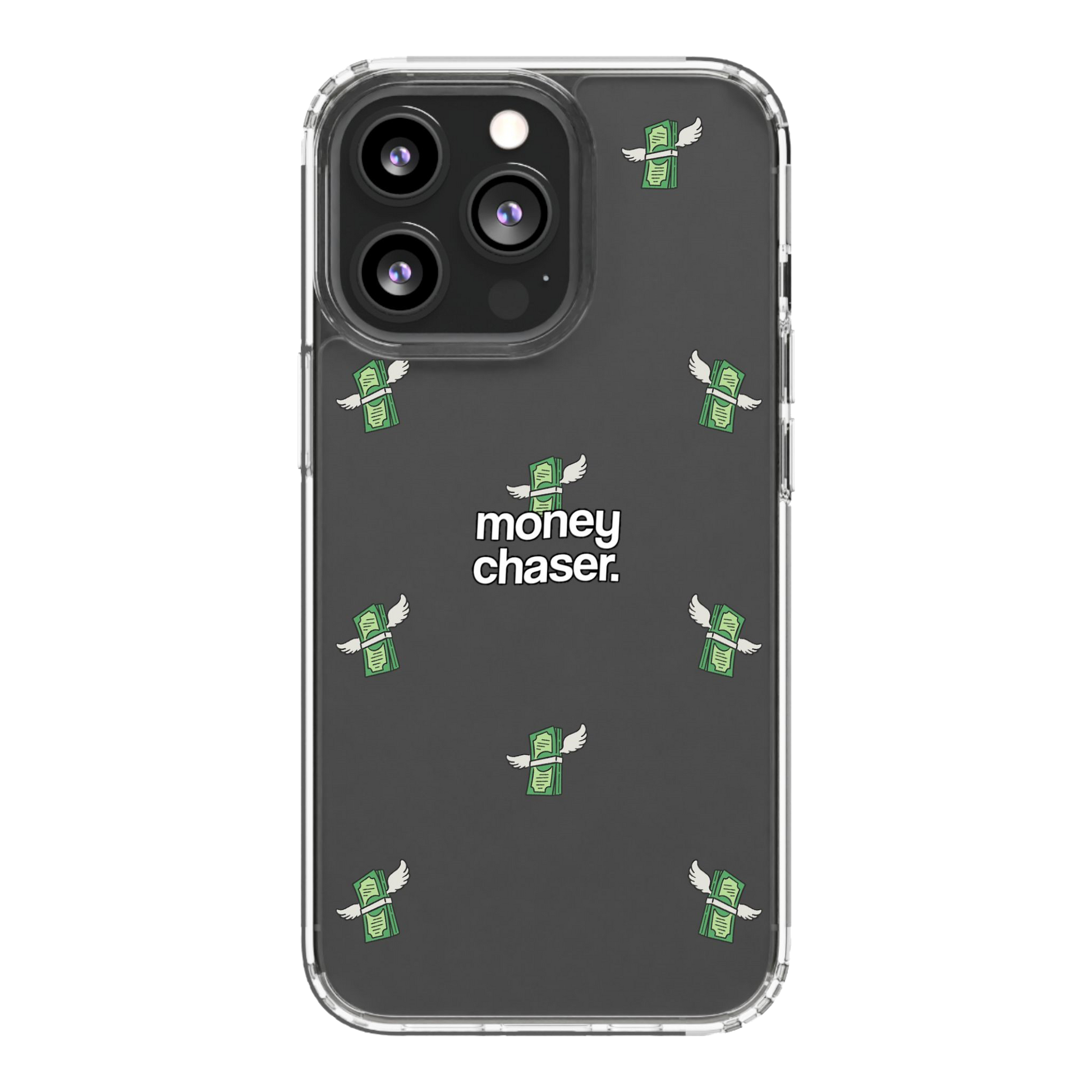 Money Chaser Phone Case for iPhone (Clear Case) – Caseupply Money Chaser Phone Case for iPhone (Clear Case) – Caseupply