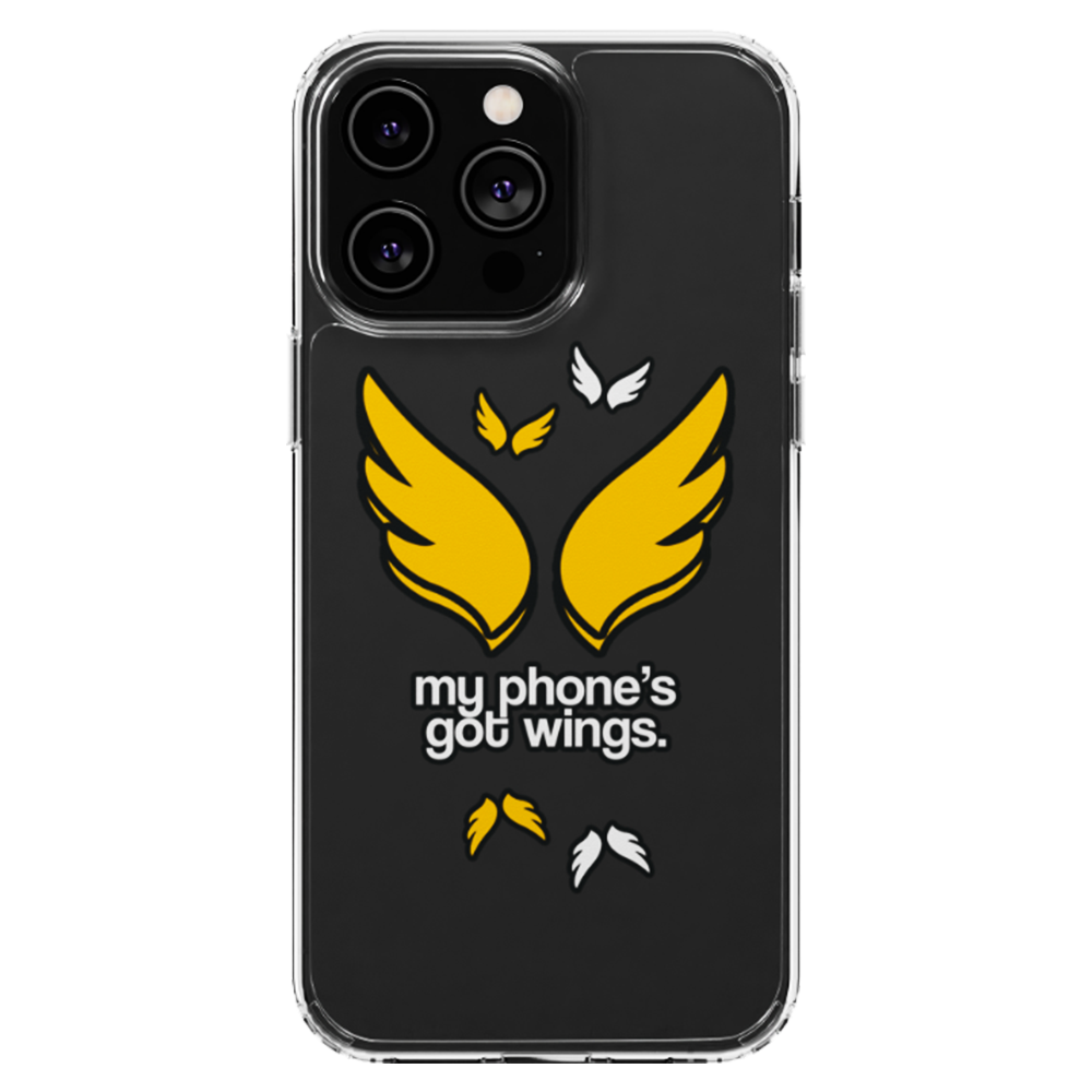 image of a phone case - my phone's got wings